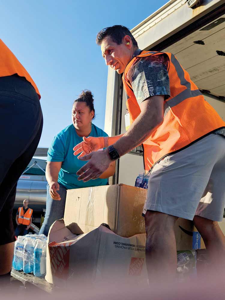 Maui Food Bank springs into action to provide immediate support to wildfire victims.